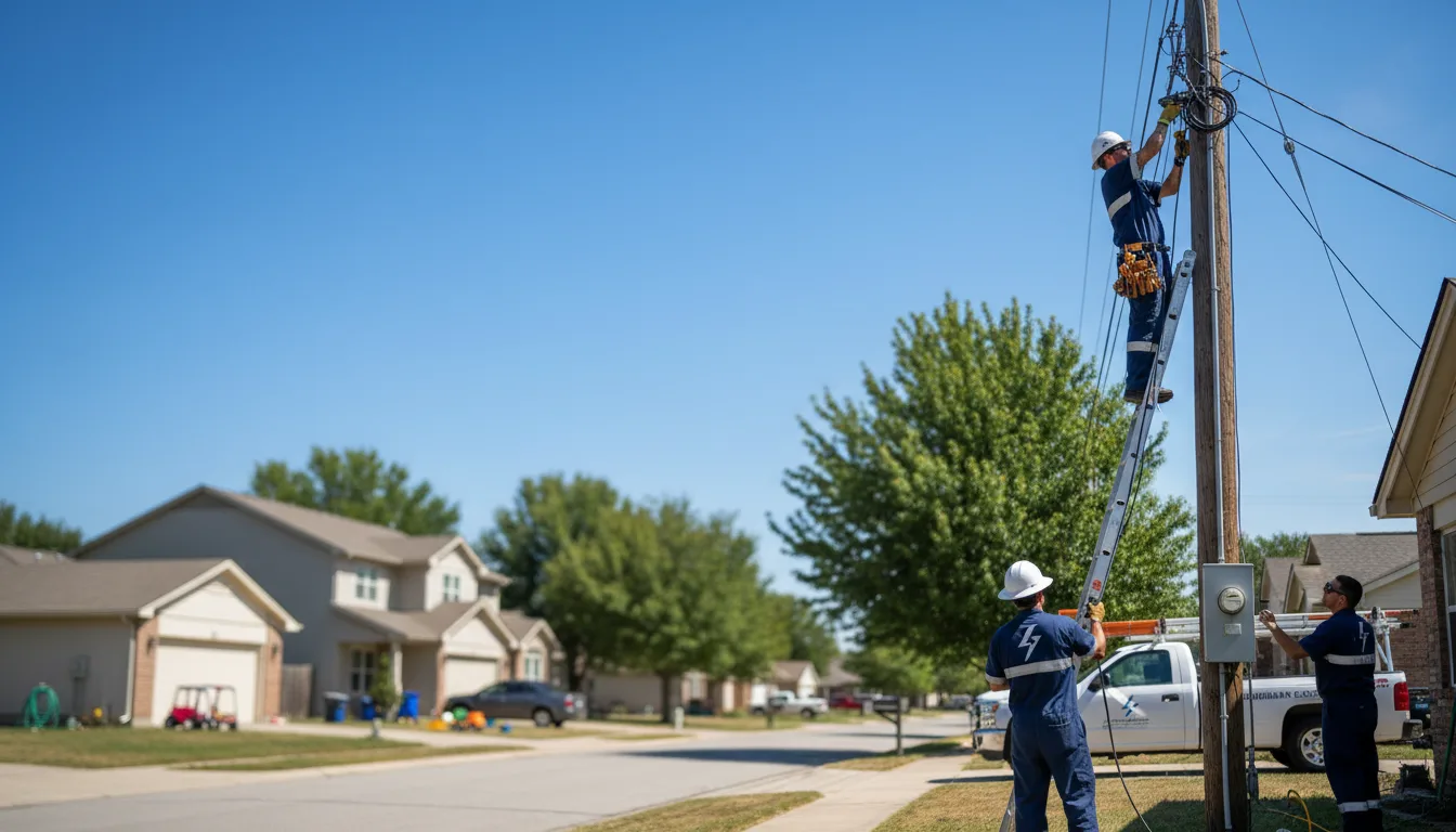 Residential electrician providing installation services in Broomes Island, MD